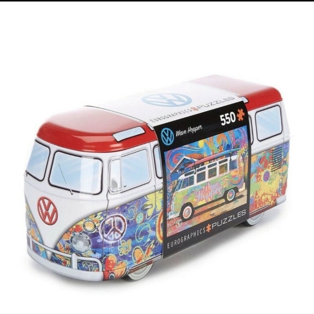Eurographics Puzzles VW 550 Piece Jigsaw Puzzle Collectible Tin
